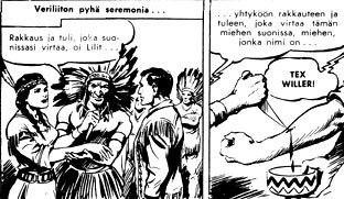 Texin intiaanihäät Bonellin ja Galleppinin mukaan. Veriliitto, Tex 20/ 4 vsk, 1956. 