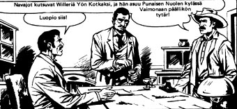 Teksti Bonelli, kuva Galleppini. Fort Defiance, Tex Willer 12/1976. 